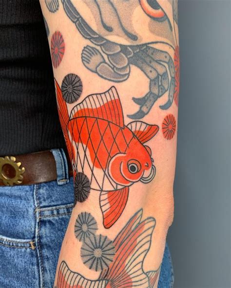 Goldfish Tattoo Japanese Goldfish Tattoo Traditional Goldfish Tattoo