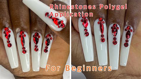 How To Apply Rhinestone On Polygel Nails This Will Make Your