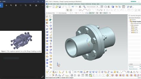 Nx Cad Part And Assembly Design Tutorial 1 Flange Coupling