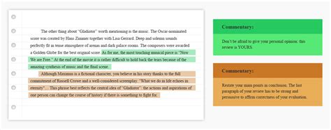 Sample Of Movie Review Paper Classles Democracy