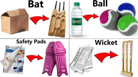 Working Easy Homemade Cricket Kits How To Make Cricket Bat