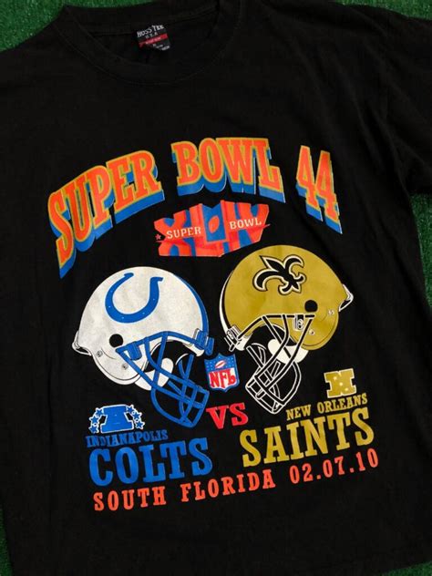 2010 Super Bowl XLIV Indianapolis Colts VS New Orleans Saints NFL T ...