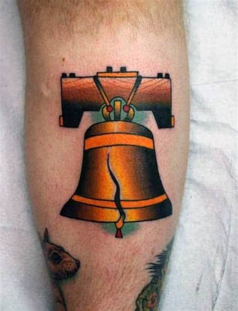 40 Liberty Bell Tattoo Designs For Men - Patriotic Ink Ideas