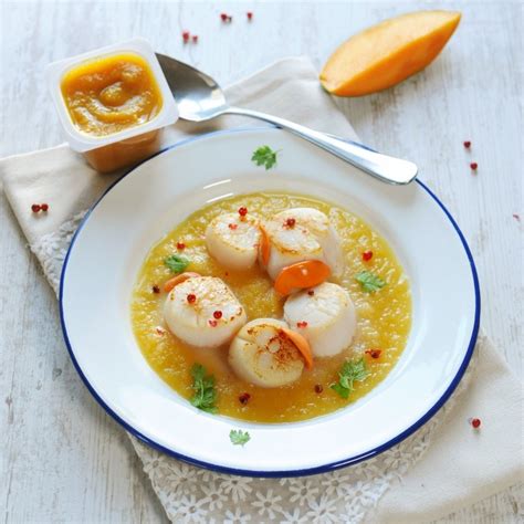 Recette Coquilles Saint Jacques Au Chutney De Mangue Marie Claire