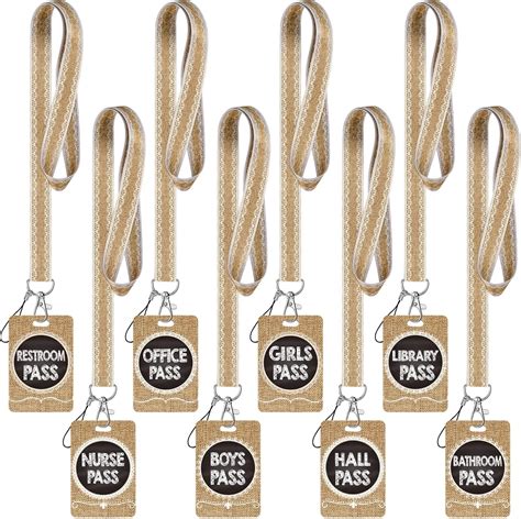 48 Pieces Farmhouse Rustic Passes Set 24 Pieces Passes And 24 Pieces Lanyards