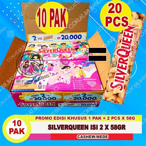 Jual SILVERQUEEN 58GR 2 BOX 20 PCS X 58 GRAM COKLAT SILVER QUEEN 58 GR