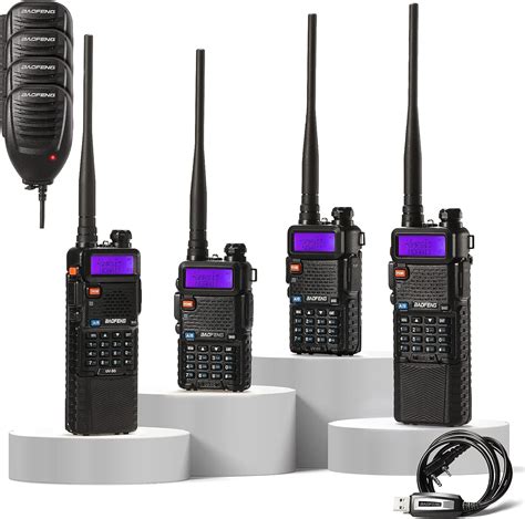 Amazon Pack Baofeng Uv X Uv G Gmrs Radio Long Range Walkie