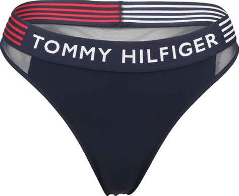 Tommy Hilfiger Th Stretch Colour Blocked Thong Desert Sky • Pris