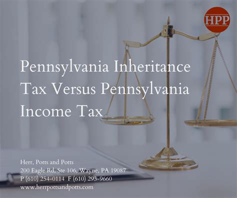 Pa Inheritance Tax Vs Pa Income Tax Herr Potts And Potts