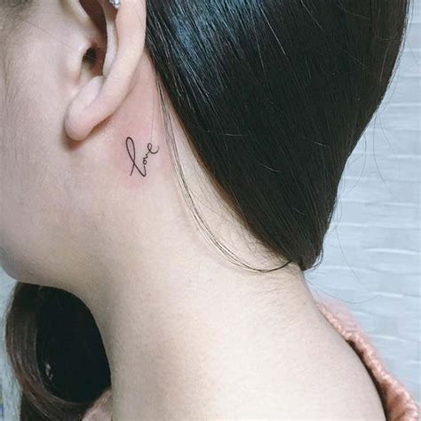 Music Notes Tattoos Behind The Ear