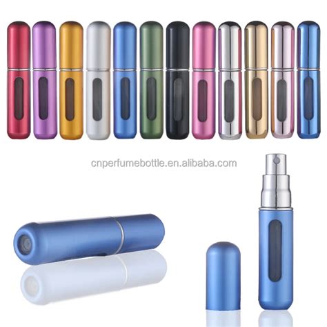 Mub Bottom Refillable 5ml Aluminum Atomizer With Aluminum Spray Nozzle Pocket Travel Sized