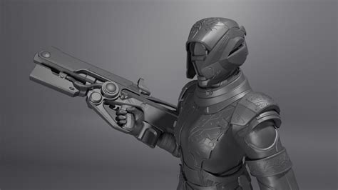 DESTINY WARLOCK ARMOR IRON BANNER YEAR ONE 3D Model 3D Printable