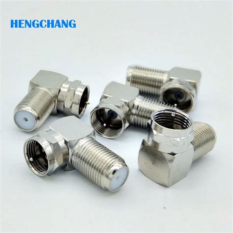 Right Angle F Connector F Type Male To F Type Fmale Right Angle Connector British System 10pcs