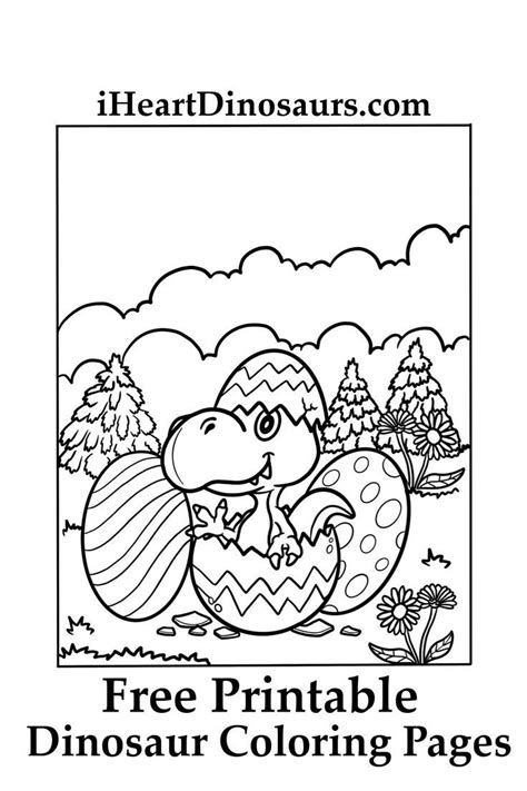 Download Our Printable Dinosaur Easter Coloring Sheet Now For Free