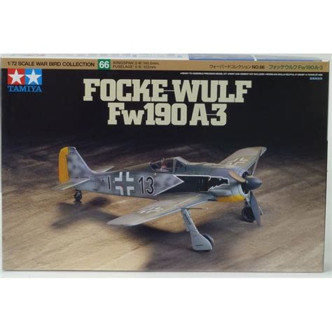 TAMIYA KIT 1 72 AIRCRAFT FOCKE WULF FW190 A 3 60766