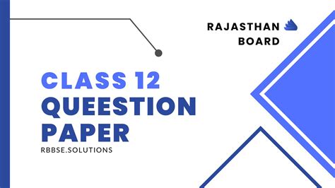 Rajasthan Board 12th Class Political Science Question Paper 2023 Download Pdf Rbse Question