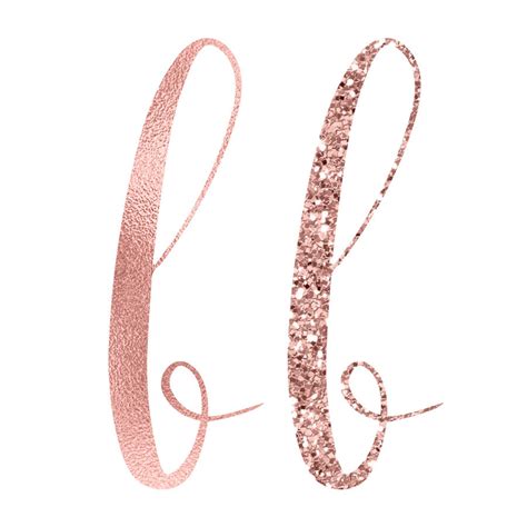 Rose Gold Foil Glitter Alphabet Clipart By Pededesigns Thehungryjpeg