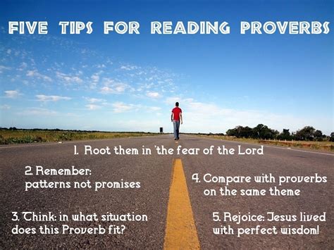 Gospel Driven Disciples Five Tips For Reading Proverbs