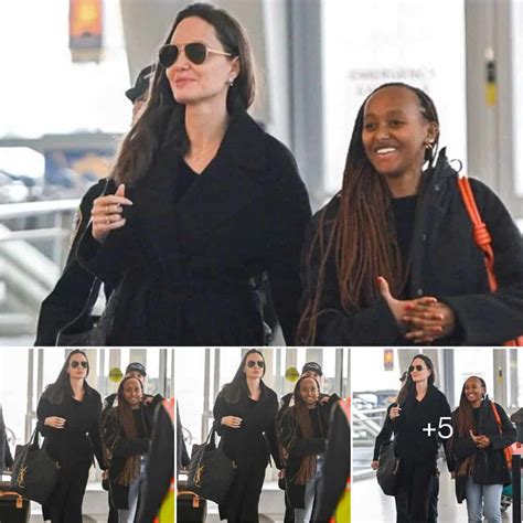 Angelina Jolie And Zahara Radiate Joy On Nyc Trip Back Home