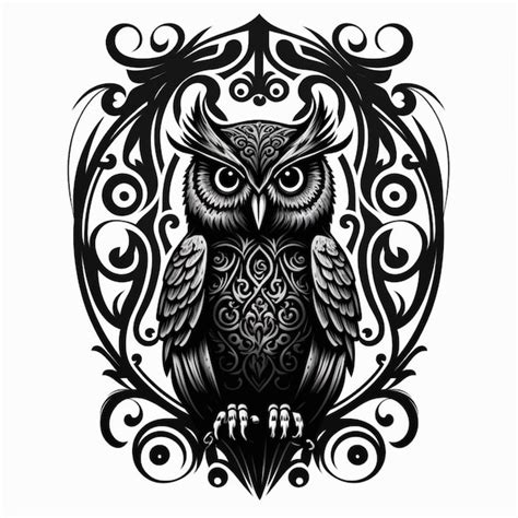 Premium Photo Owl For Tattoo