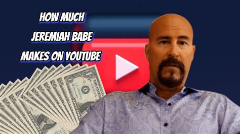 How Much Does Jeremiah Babe Earn From YouTube Here S The Data YouTube