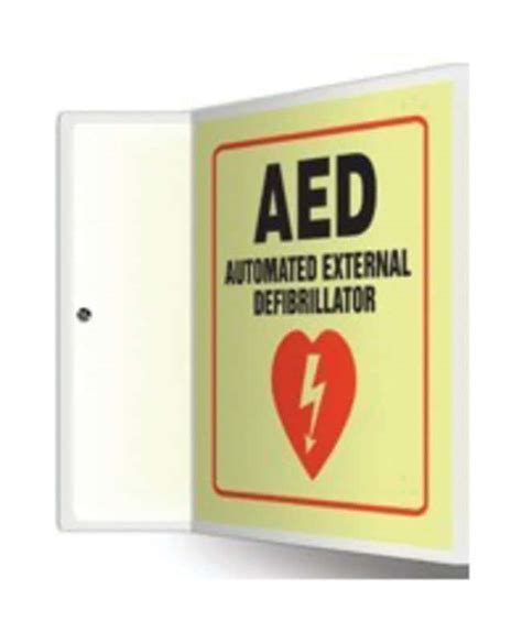 Accuform Signs Safety Projection Sign AED Automated External