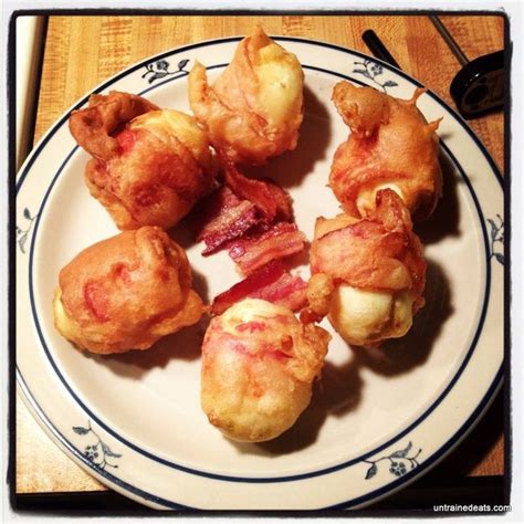 Deep Fried Bacon Wrapped Deviled Eggs Deep Fried Bacon Deep Fried