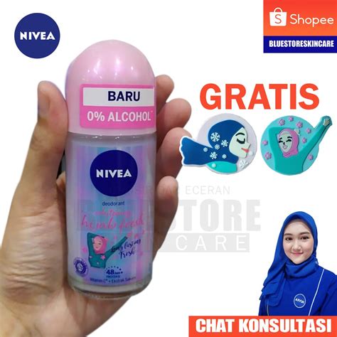 Jual Nivea Deodorant Hijab Whitening Fresh Roll On 50 Ml Shopee Indonesia