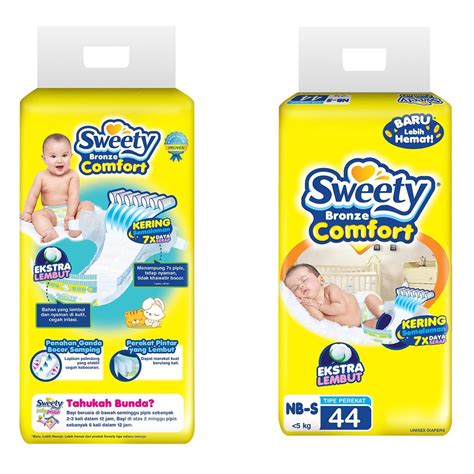 Jual Sweety Bronze Comfort Diapers S New Born Bag Pempres Popok Bayi