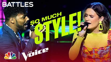 Watch The Voice Highlight Sasha Hurtado Vs Devix On Mgmt S Electric Feel The Voice Battles