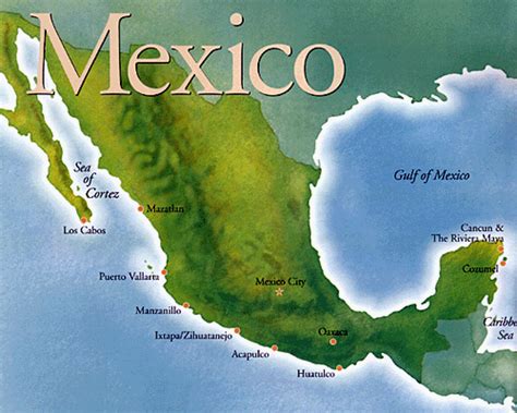 Mexico Map and Mexico Satellite Images