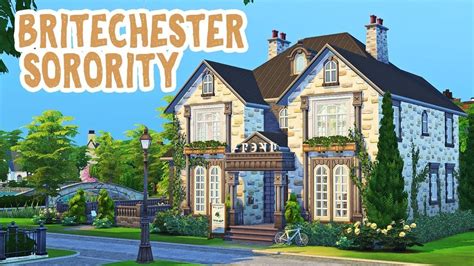 Britechester Sorority The Sims 4 Discover University Speed Build Sims 4 Sims 4 College