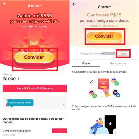 Como Colocar C Digo No Tiktok Lite E Ganhar Dinheiro Assistindo A V Deos