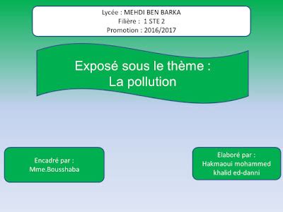 Page De Garde Expos Powerpoint