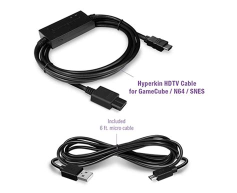 Hyperkin 3 In 1 HDTV Cable For GameCube N64 Super NES