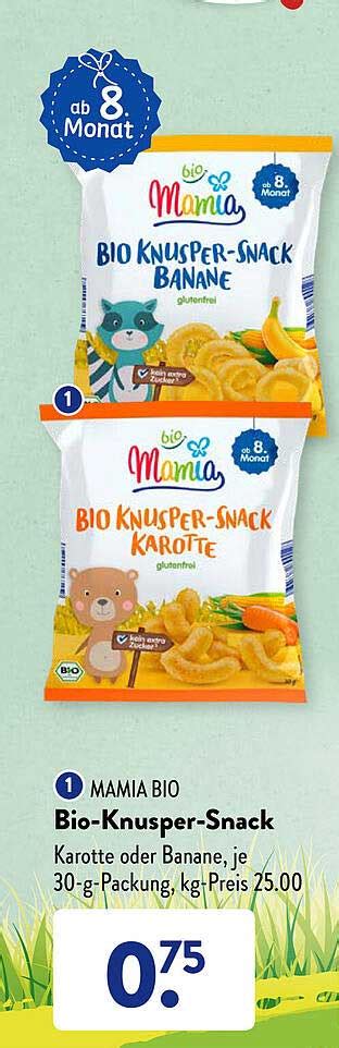 Mamia Bio Bio knusper snack Angebot bei ALDI SÜD 1Prospekte de