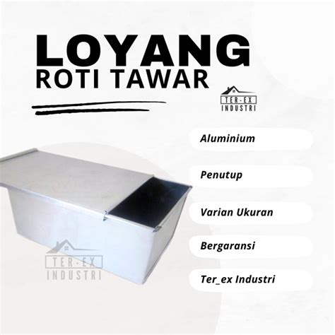 Loyang Roti Tawar Loyang Roti Sobek Aluminium Varian Ukuran Lazada