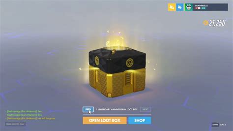 Overwatch Anniversary Lootbox Youtube