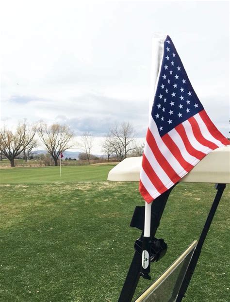 American Flag Golf Cart Mount