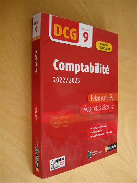 DCG 9 Comptabilité 2022 2023 Manuel Applications Cours synthèses