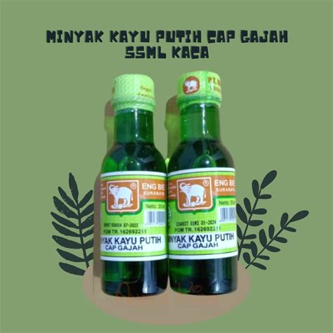 Minyak Kayu Putih Cap Gajah 55ml Kaca Shopee Indonesia