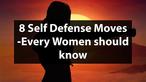 8 Self Defense Techniques For Women Every Women Should Know Youtube