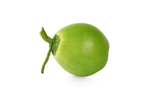 Premium Photo Green Coconut Isolated On White Background