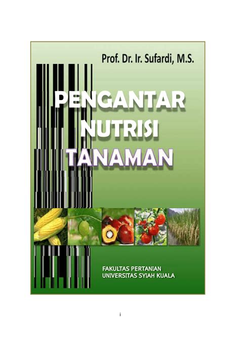 PDF 00 BUKU PENGANTAR NUTRISI TANAMAN DAFTAR ISI