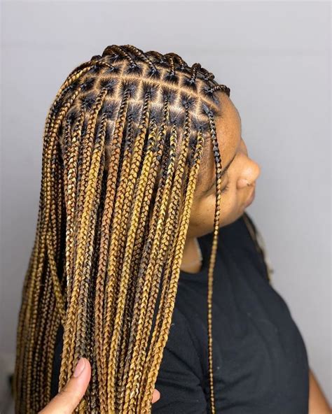 Houston Braider On Instagram “🍯small Knotless Braids Hip Length Up