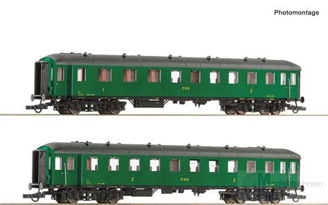 Modellbahnen Licht Roco 6200037 Personenwagen Set CSd Ep III IV 3