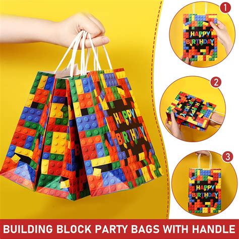 Bolsas De Regalo Para Fiestas De Bloques De Construcci N Bolsas De