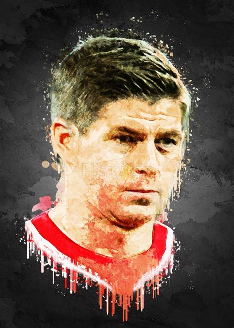 Steven Gerrard Gunawan Rb England National Team Canvas Artwork