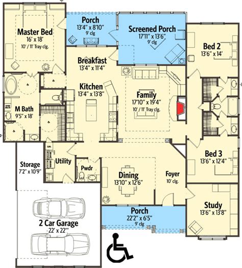 Handicap Accessible Homes Floor Plans - floorplans.click