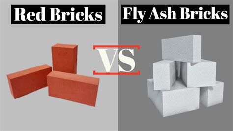 Difference Between Red Bricks And Fly Ash Bricks Bricks Construction